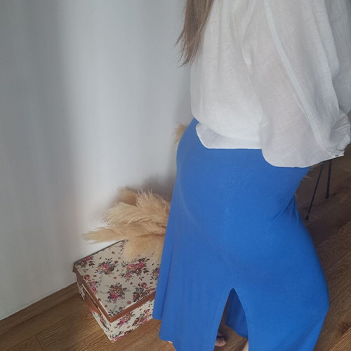 Maxi skirt blue BSB like new, size M 38 10