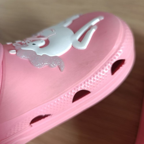 Marks & Spencer children's clogs with unicorns used, pink, size 32
