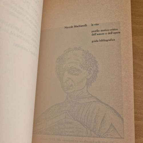 Machiavelli Il Principe e altre opere politiche like new, Italian