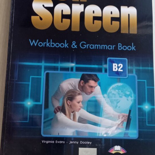 On Screen B2 Workbook & Grammar Book like new, English language