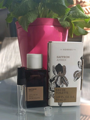 Saffron Amber Korres perfume 5 ml new decanted
