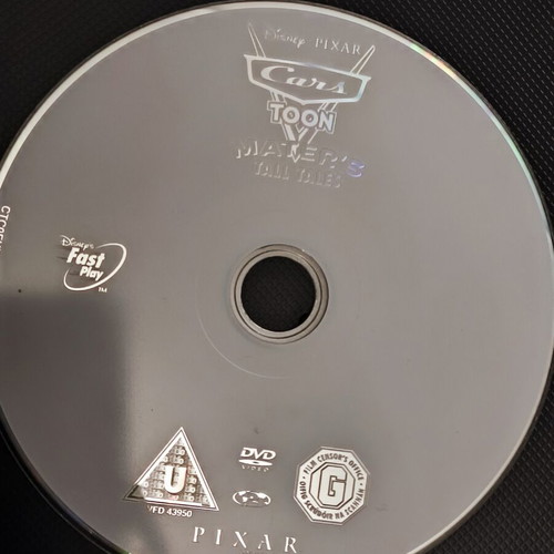 Cars Disney Pixar children's DVD like new, not dubbed