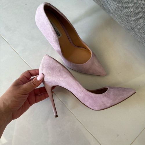 Steve Madden suede lilac pumps like new