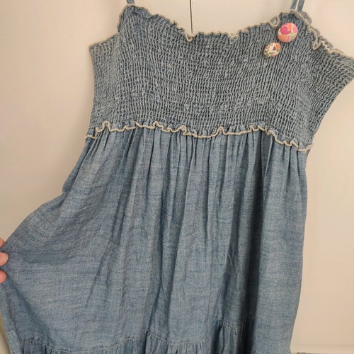 Boho denim dress Zara small used