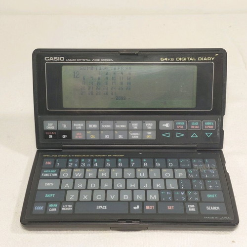 Casio SF-8000 Digital Diary used vintage 64KB electronic organizer