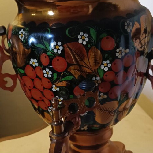 Samovar like new traditional metal water heating vessel