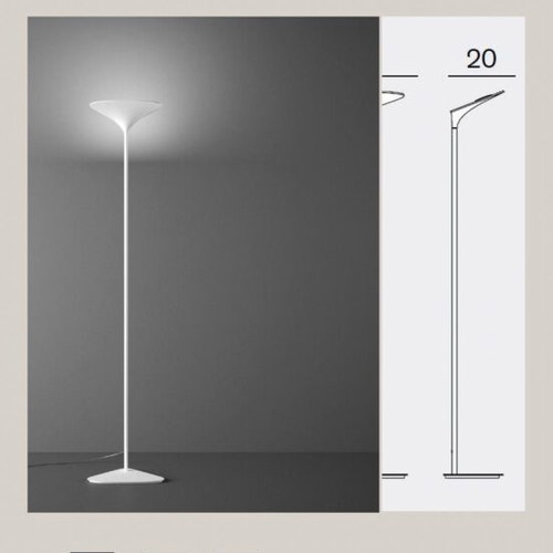Rotaliana floor lamp new, white with dimmable light