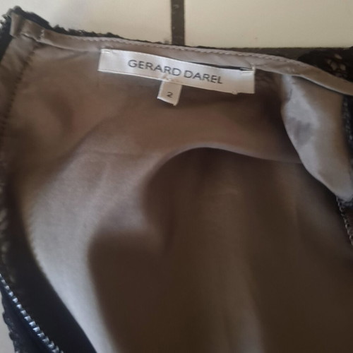 Gerard Darel Black Lace Midi Dress like new, cocktail party