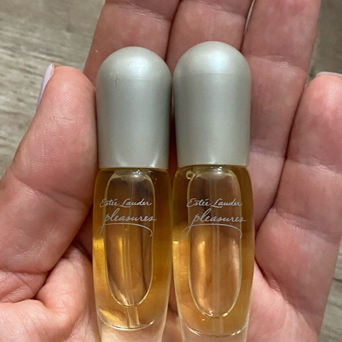 Mini perfume set 2 pieces like new, elegant glass bottles