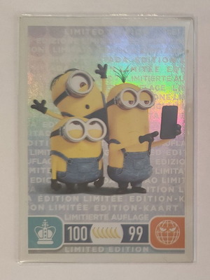 Minions Topps Limited Edition Holo card like new