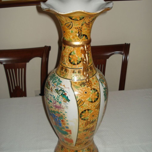 Large decorative floor vase used 60cm 21cm 3kg