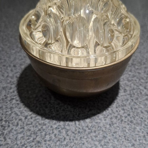 Rose Bowl Flower Frog brass vase vintage like new