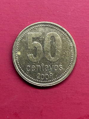 Argentina 50 Centavos Coin 2009 used