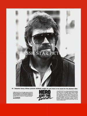 Αυθεντική κινηματογραφική φωτογραφία Chuck Norris 1988, σαν καινούργιο