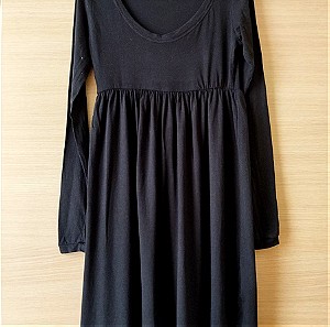 Μαύρο φόρεμα ZARA από οργανικό βαμβάκι