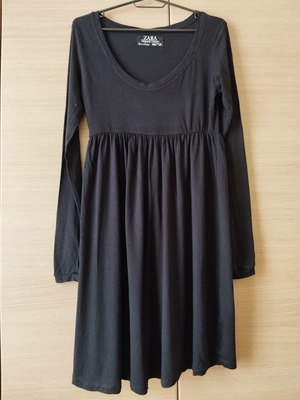 Black Zara dress made of organic cotton used, size medium