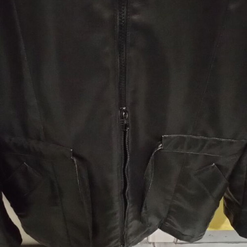 Vintage women's FENDISSIME eco leather jacket like new, black, size S