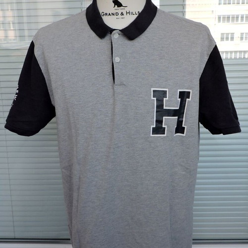 Tommy Hilfiger Denim men's grey short sleeve polo shirt size L