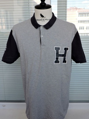 Tommy Hilfiger Denim men's grey short sleeve polo shirt size L