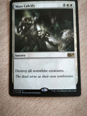Mass Calcify Magic The Gathering κάρτα ξόρκι μεταχειρισμένη
