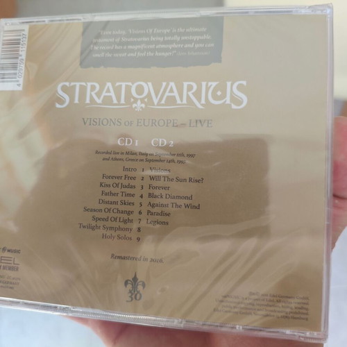 Stratovarius Visions of Europe Live 2CD remastered sealed