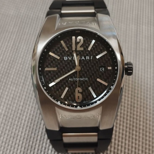 Bvlgari Ergon Automatic men's watch restored, black and silver