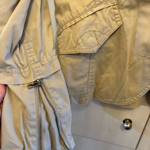 Jacket used, size M, beige, in good condition