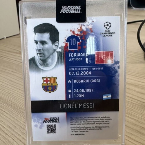 Κάρτα συλλεκτική Lionel Messi Barcelona καινούργια, περιορισμένη 25