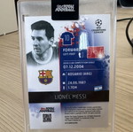 Κάρτα συλλεκτική Lionel Messi Barcelona καινούργια, περιορισμένη 25