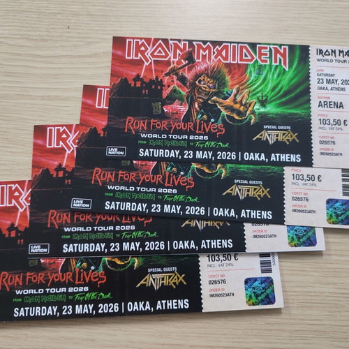 Iron Maiden HardCopy Unofficial New Concert Memorabilia
