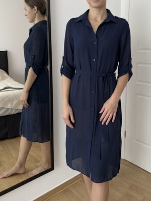 Owtwo Shirt Tunic like new, size L, blue