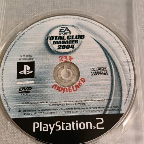 Total Club Manager 2004 PS2 μεταχειρισμένο σε πολύ καλή κατάσταση
