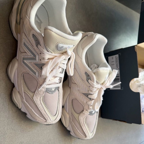 New Balance 9060 Unisex Shoes New, white and beige sneakers
