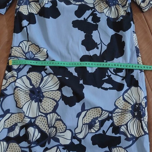 Bianca cotton dress size 38 like new with floral print beige and blue
