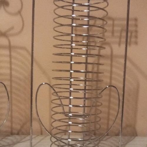 CD holders like new, set of 2 stainless steel bases