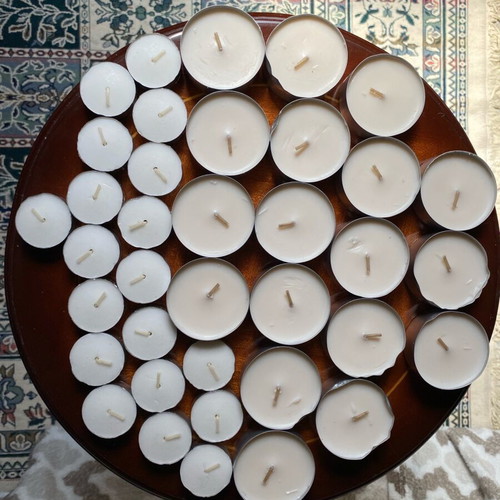 Tealight candles new, pack of 19 small and 18 large
