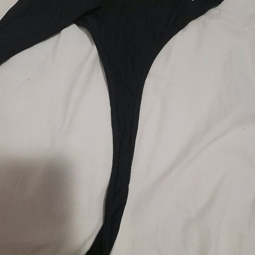 Bershka black bodysuit like new with snap closure size M