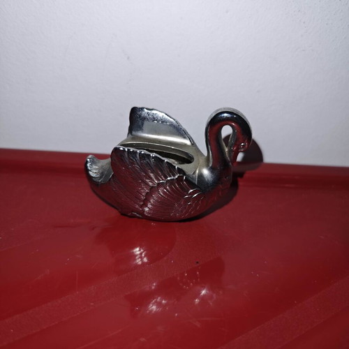 Vintage Silver-Plated Swan Toothpick Holder like new