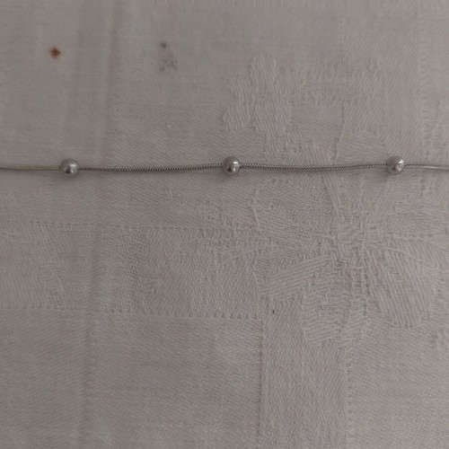 Bracelet from stainless steel like new, length 17+5 cm, silver