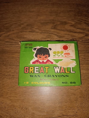Vintage collectible wax crayons used