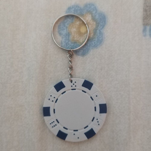 Roulette Brand Keychain A To Z Greek new, white