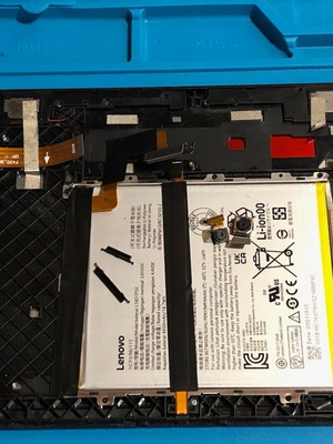 Lenovo TB-X505F tablet used with leather case spare parts
