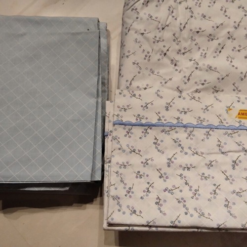 Vintage double bed sheet set 100% cotton, new