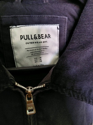Pull & Bear jacket black like new, size M