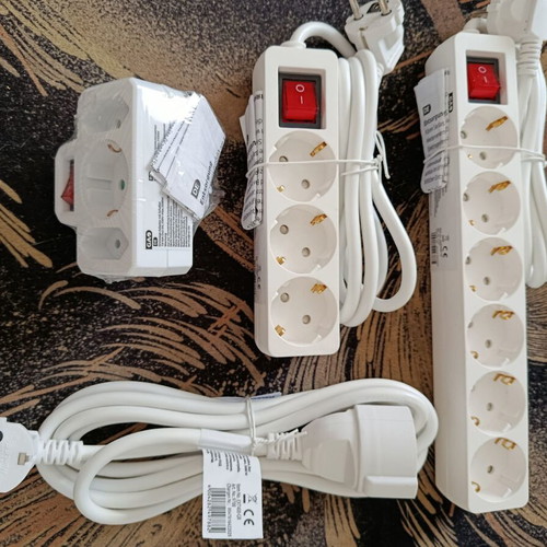 German original power strips and extension cord set of 4