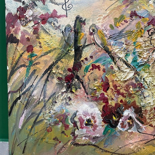 Relief painting on canvas by artist F. Mouratidou new