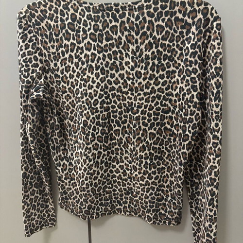 Atelier long-sleeve leopard blouse like new, size S