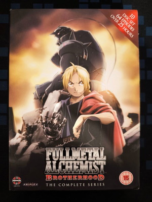 Fullmetal Alchemist: Brotherhood complete series DVD boxset, 10 discs