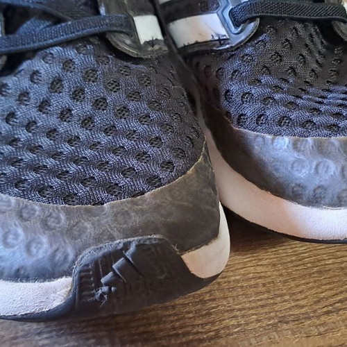 Adidas Performance RAPIDARUN kids athletic shoes like new, size 34, black and white
