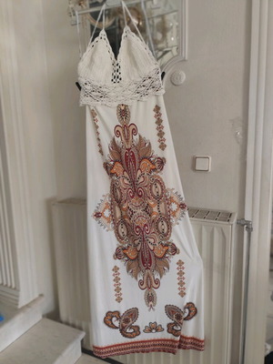 Be You dress new, white with pattern, sizes S, M, L